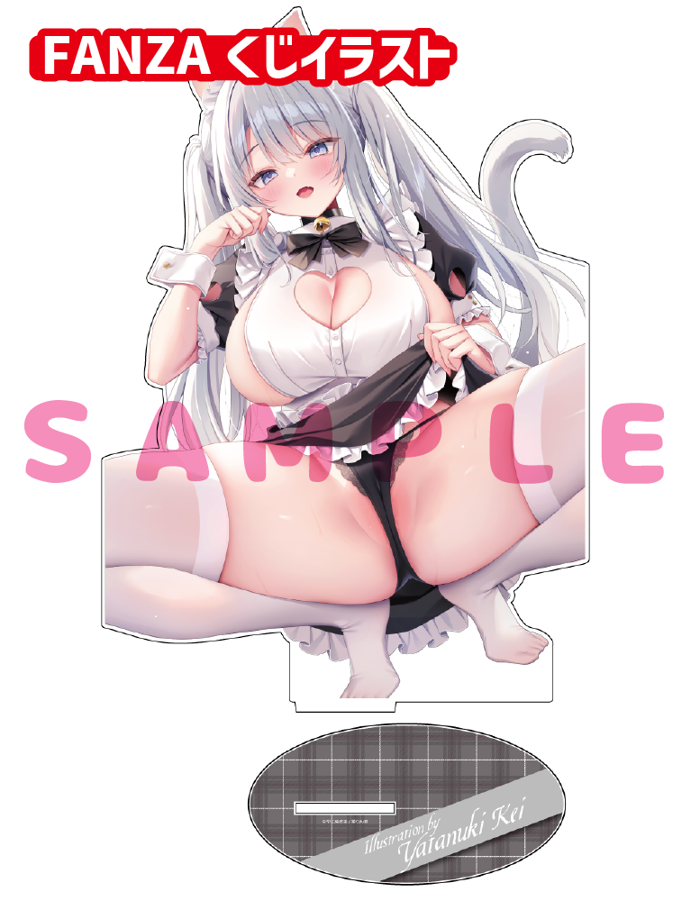 【やたぬき圭先生コラボカフェ「Fluffy Tails」事後通販-ちょっぴりグッズプラス-】うお、でっか…アクリルフィギュア　25年11月21日新規グッズ　イラストC